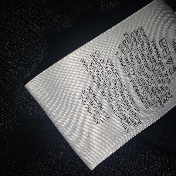 Express Black Ribbed Knit Sweater, Size XS - Picture 4 of 4